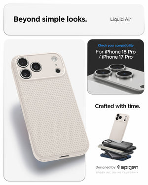 Spigen iPhone 18 Pro Liquid Air - Natural Titanium - feature illustration 60