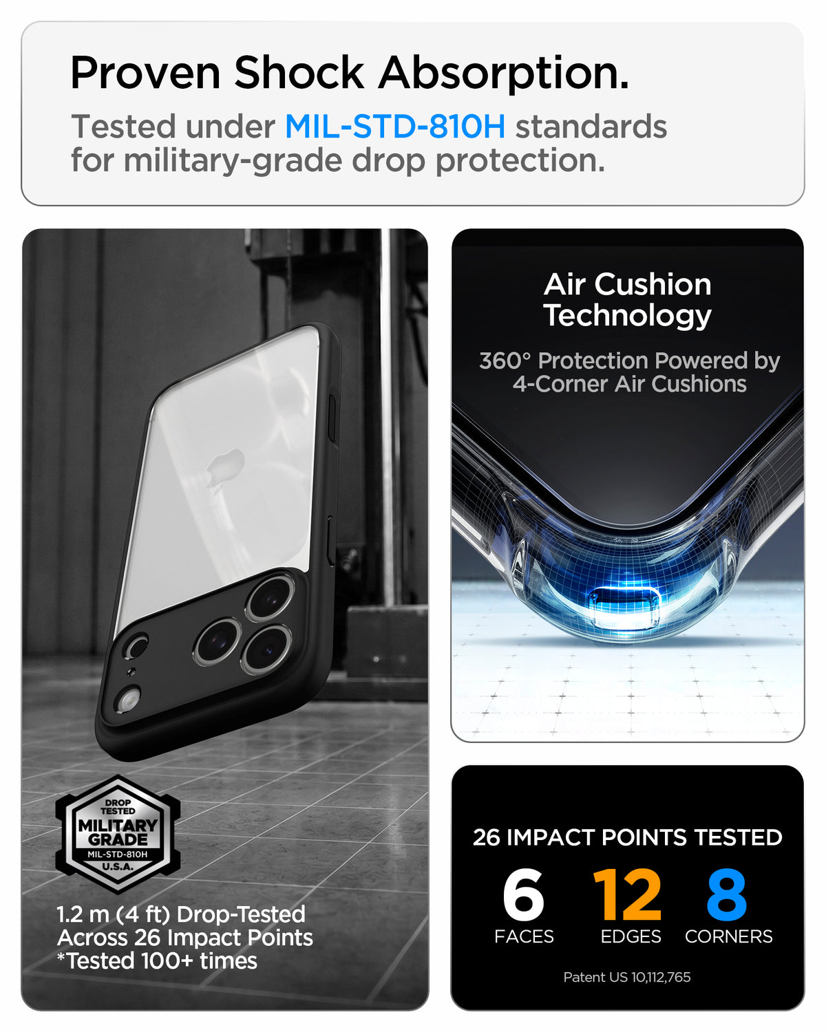 Spigen iPhone 18 Pro Max Ultra Hybrid - Matte Black - feature illustration 30
