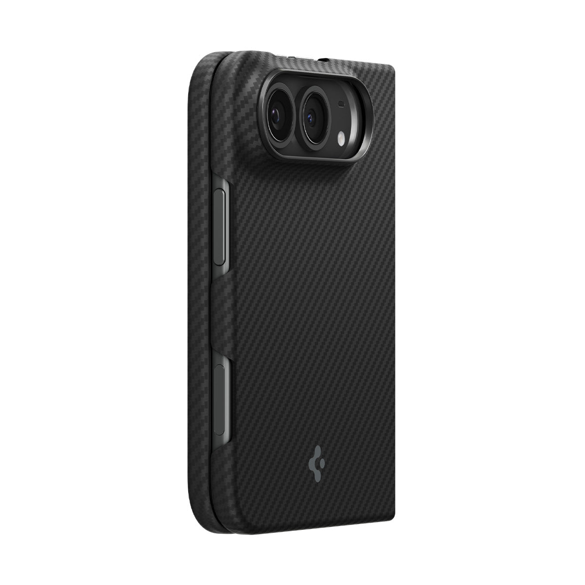 Spigen iPhone Duo Air Skin Aramid MagFit - Textured rear shell and camera opening