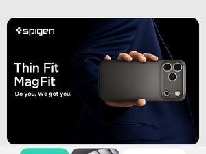Spigen iphone 18 pro phone case thin fit magfit - Thin Fit handheld profile
