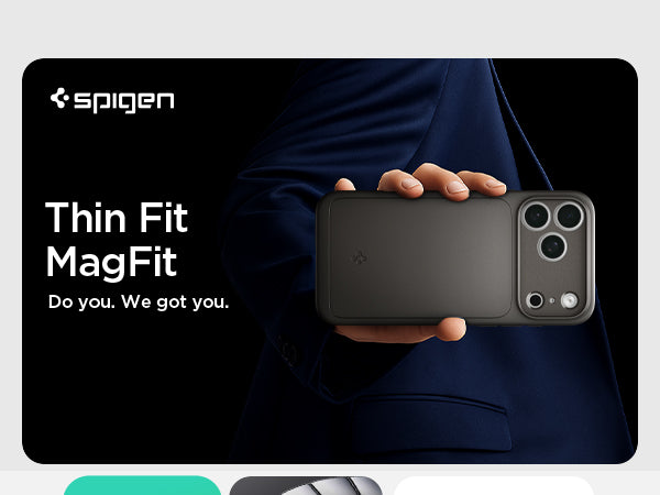 Spigen iphone 18 pro phone case thin fit magfit - Thin Fit handheld profile