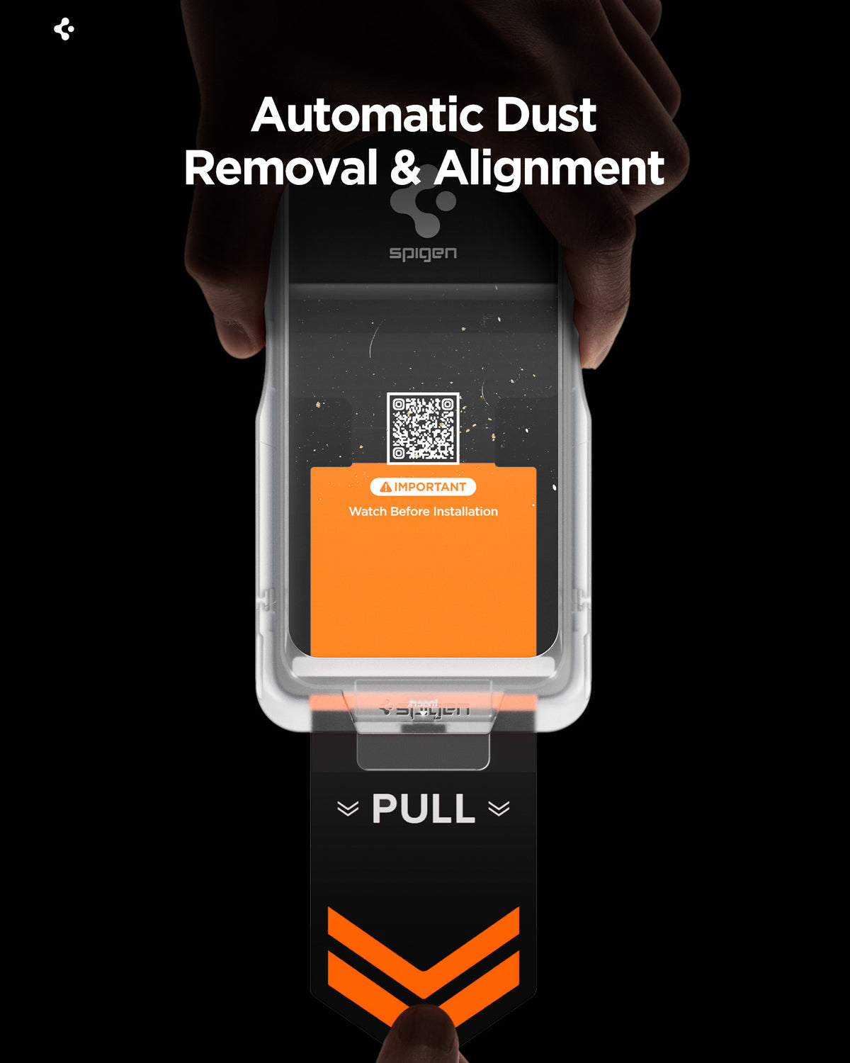 Spigen Galaxy S26 Plus EZ Fit Pro HD Privacy – automatic dust removal and alignment