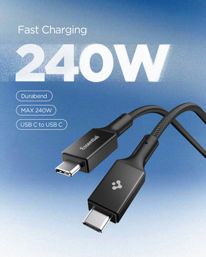 Black Spigen EB24015CC 240W USB-C cable feature 2: 240W charging specification