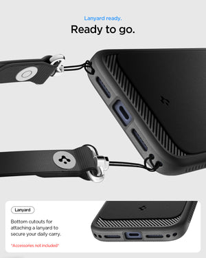 Spigen iPhone 18 Pro Rugged Armor (MagFit) - Matte Black - feature illustration 22
