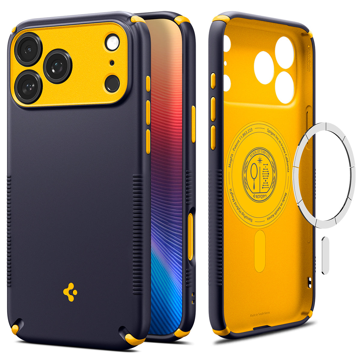 Spigen iPhone 18 Pro Max Nano Pop Hybrid (MagFit) - Blueberry Navy - product view 2