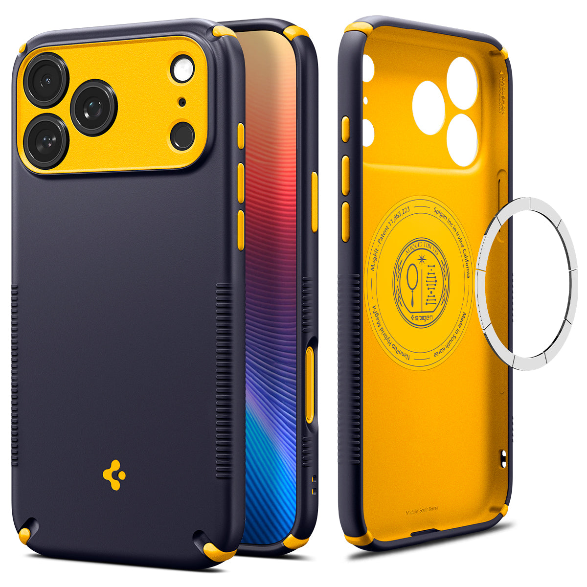 Spigen iPhone 18 Pro Nano Pop Hybrid (MagFit) - Blueberry Navy - product view 2