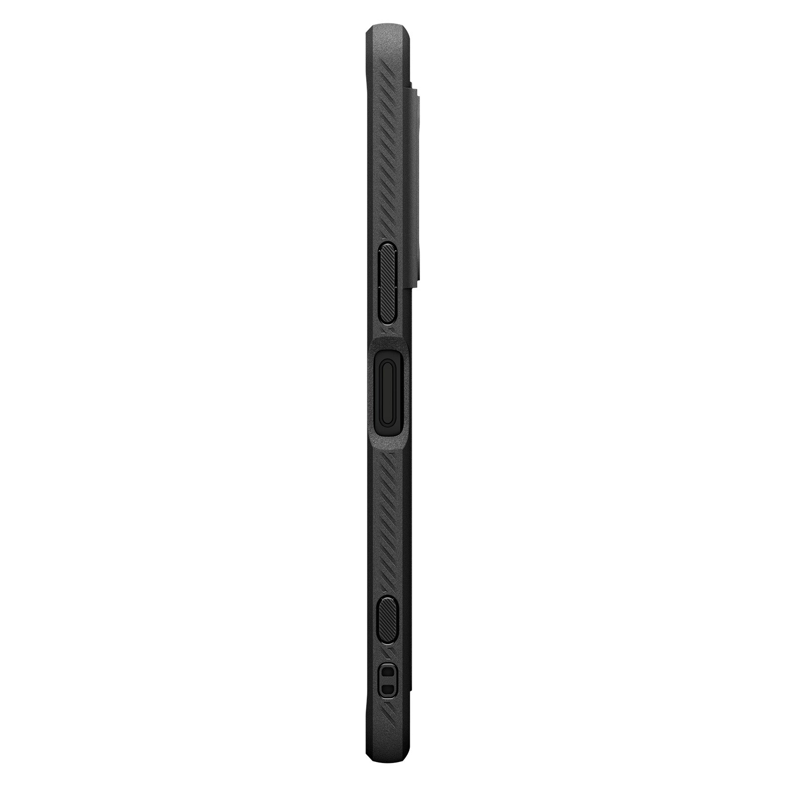 Textured side grip on Spigen Rugged Armor for Xperia 1 VIII