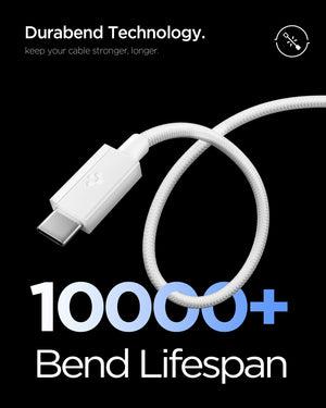 White Spigen EB6015AC 60W cable feature 3: smart charging control