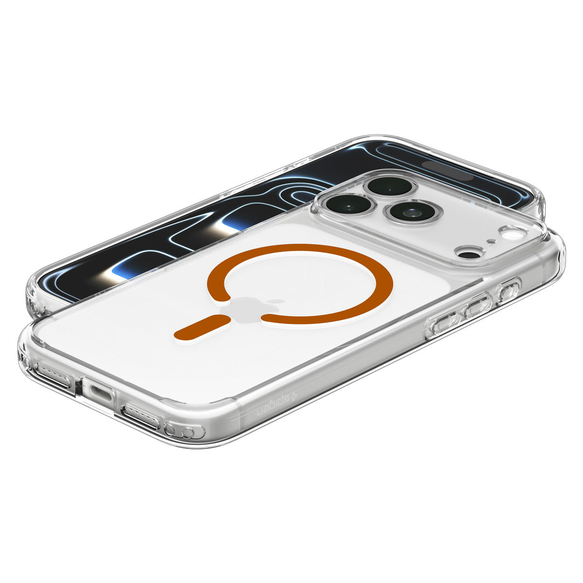 Spigen iPhone 18 Pro Max Ultra Hybrid (MagFit) - Clear Orange - case detail 49