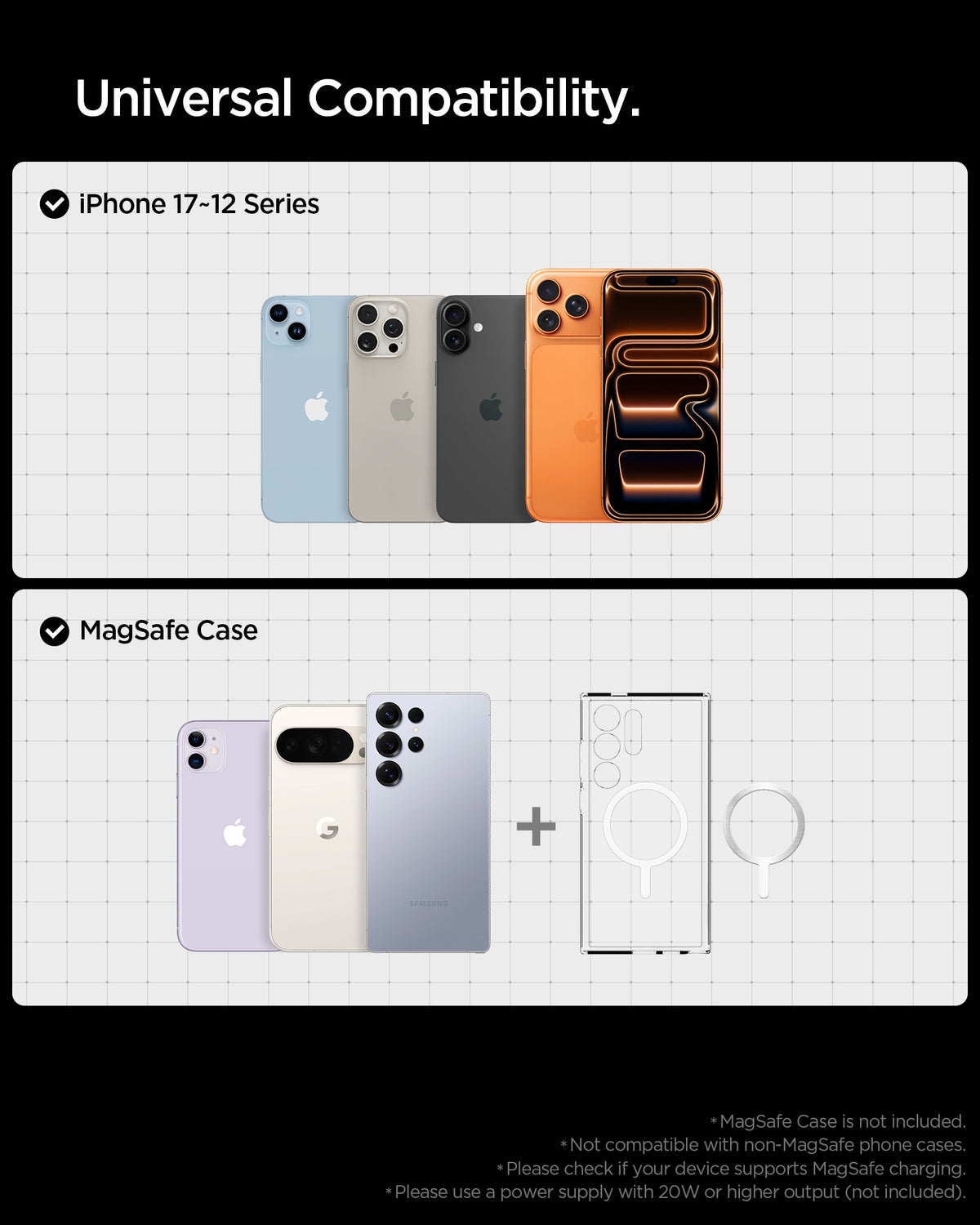 Spigen EF151MS black charger product view