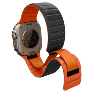 Active Black Orange Athlex Air M band showing its magnetic wrap and inner strap