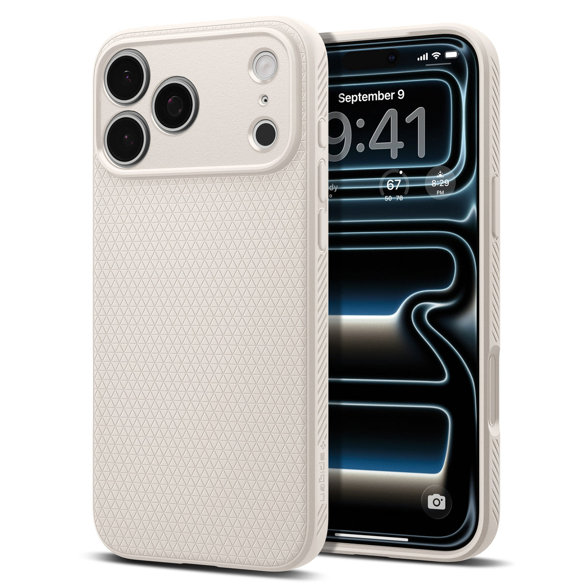 Spigen iPhone 18 Pro Liquid Air - Natural Titanium - product view 4