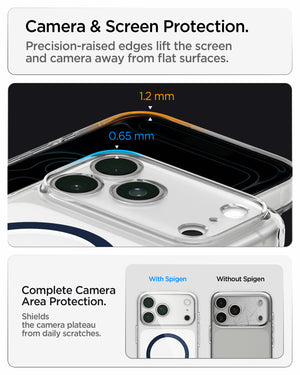 Spigen iPhone 18 Pro Max Ultra Hybrid (MagFit) - Clear Deep Blue - feature illustration 74