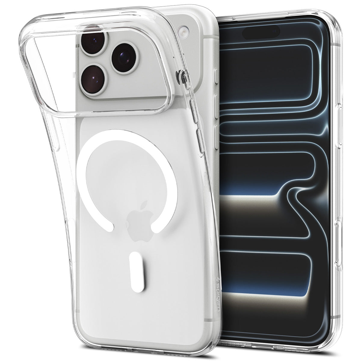 Spigen iPhone 18 Pro Liquid Crystal MagFit - Clear White - product view 2
