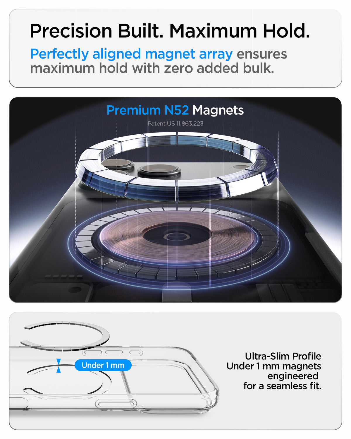 Spigen iPhone 18 Pro Max Liquid Crystal MagFit - Clear White - feature illustration 16