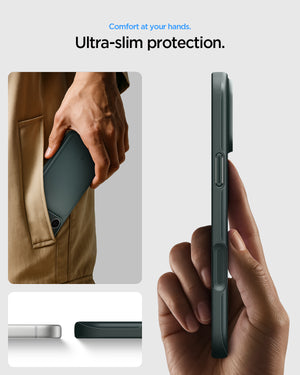 Spigen iPhone 18 Pro Thin Fit (MagFit) - Abyss Green - feature illustration 41