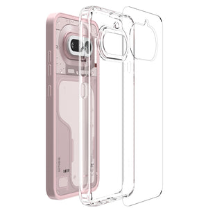 Exploded construction view of the Spigen Ultra Hybrid case for Nothing Phone 4a