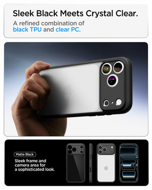 Spigen iPhone 18 Pro Ultra Hybrid - Matte Black - feature illustration 27