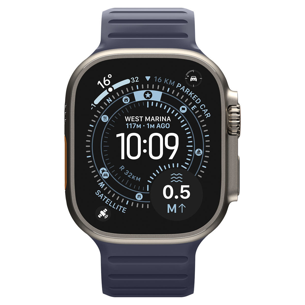 Active Navy Blue Athlex Air M Apple Watch band product view 01