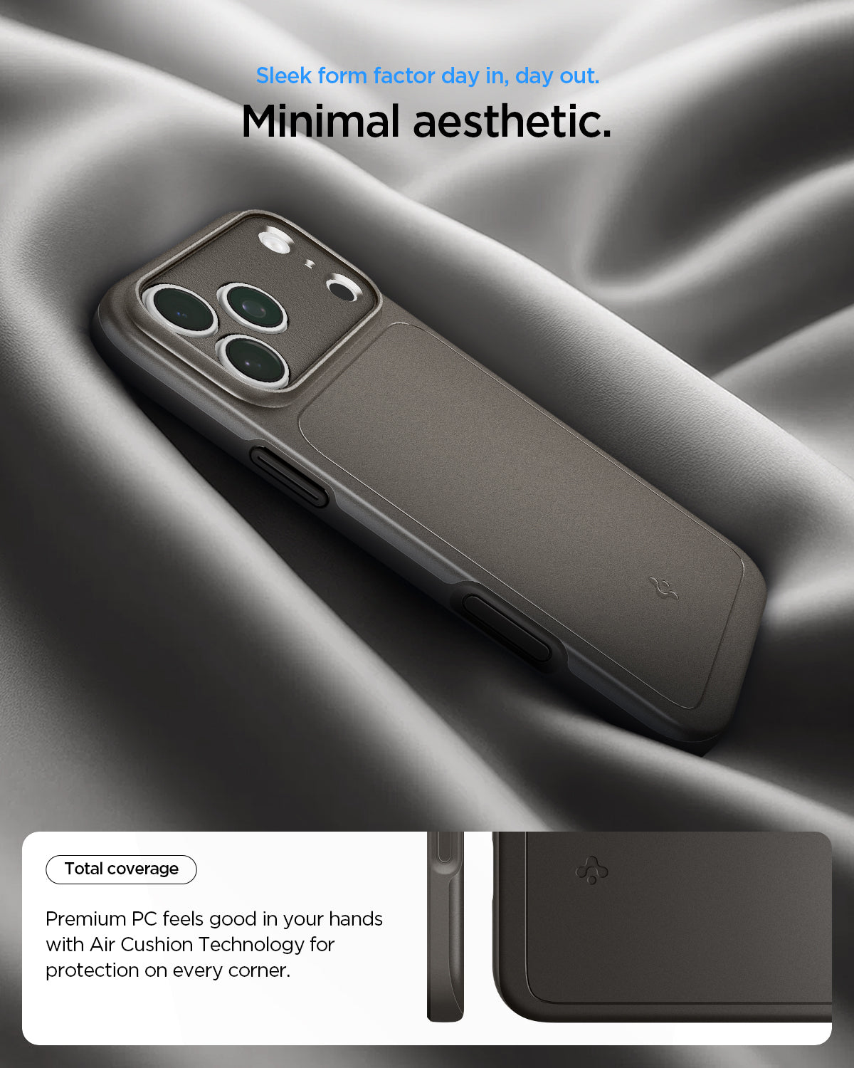 Spigen iPhone 18 Pro Thin Fit (MagFit) - Gunmetal - feature illustration 52