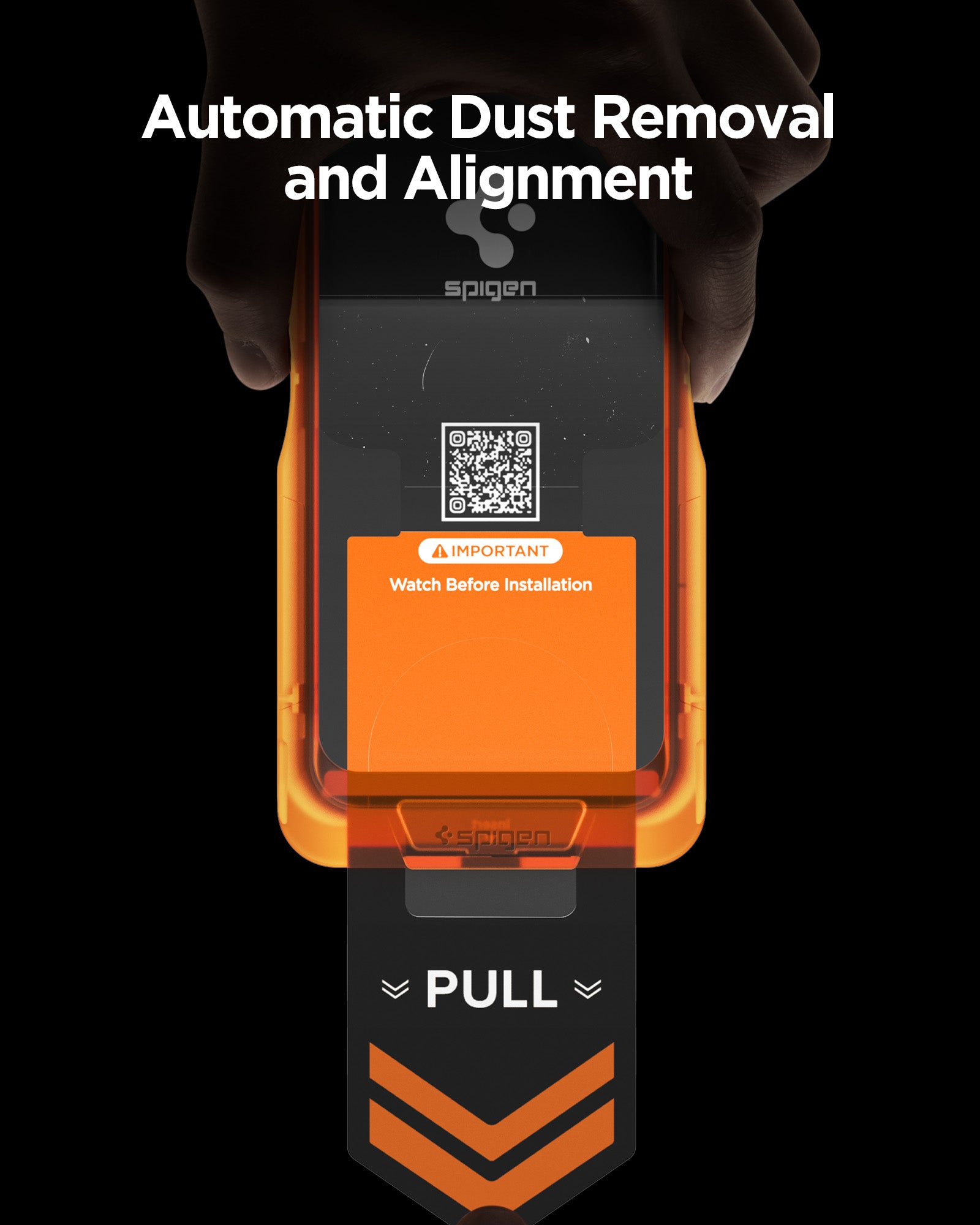 Automatic dust removal and alignment pull direction for OnePlus 15R