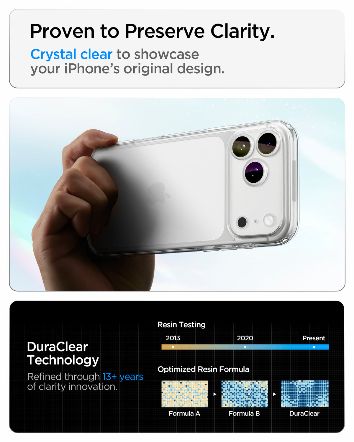 Spigen iPhone 18 Pro Ultra Hybrid - Crystal Clear - feature illustration 19