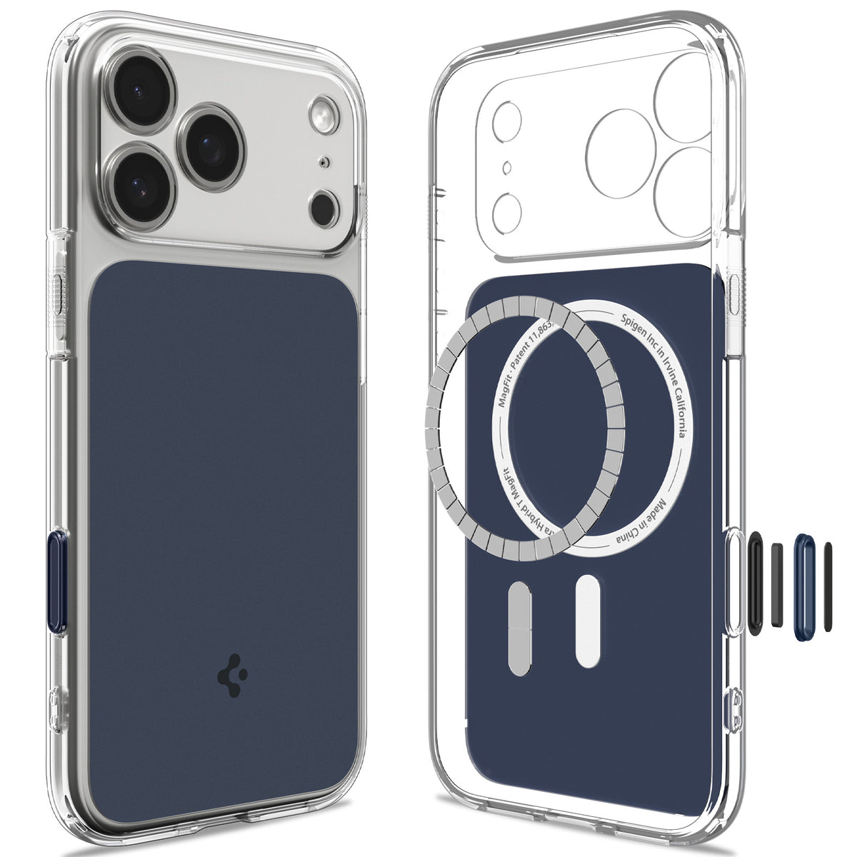 Spigen iPhone 18 Pro Max Ultra Hybrid T (MagFit) - Matte Blue - product view 34