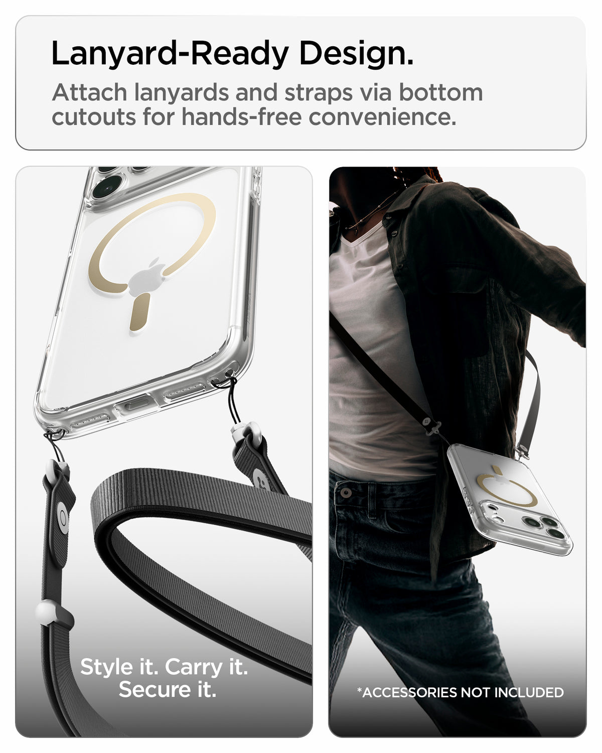 Spigen iPhone 18 Pro Max Ultra Hybrid (MagFit) - Clear Gold - feature illustration 83