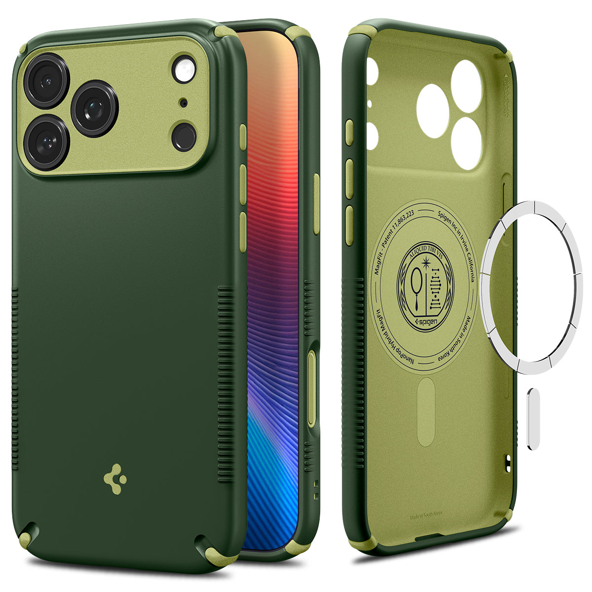 Spigen iPhone 18 Pro Max Nano Pop Hybrid (MagFit) - Avo Green - product view 1