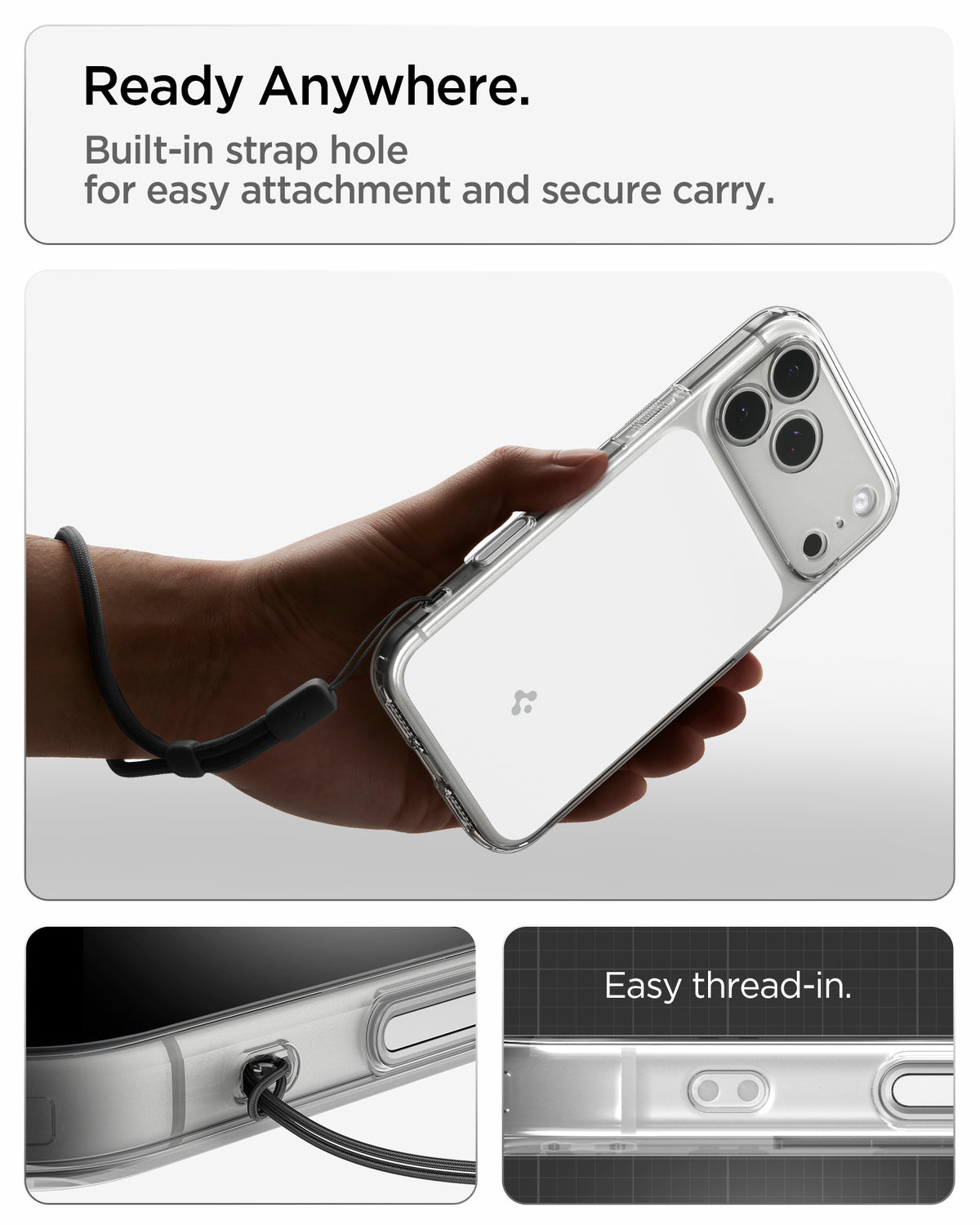 Spigen iPhone 18 Pro Ultra Hybrid T (MagFit) - Glossy White - feature illustration 59