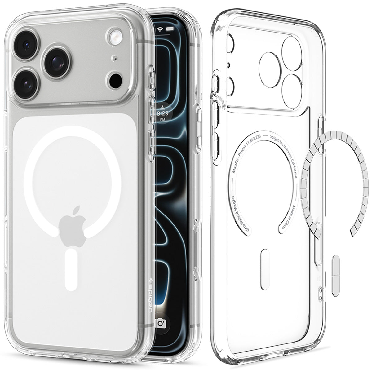 Spigen iPhone 18 Pro Ultra Hybrid (MagFit) - Clear White - product view 5