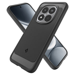 Front and rear crossed views of Redmi Note 15 Pro 5G in Rugged Armor