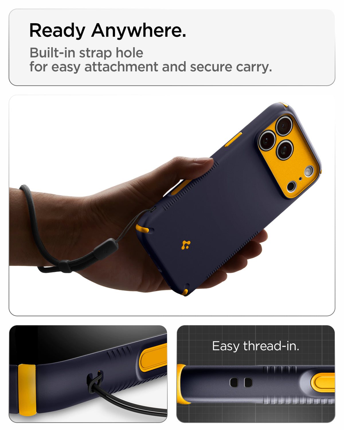 Spigen iPhone 18 Pro Max Nano Pop Hybrid (MagFit) - Blueberry Navy - feature illustration 45