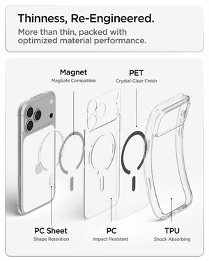 Spigen iPhone 18 Pro Ultra Hybrid (MagFit) - Clear Graphite - feature illustration 80