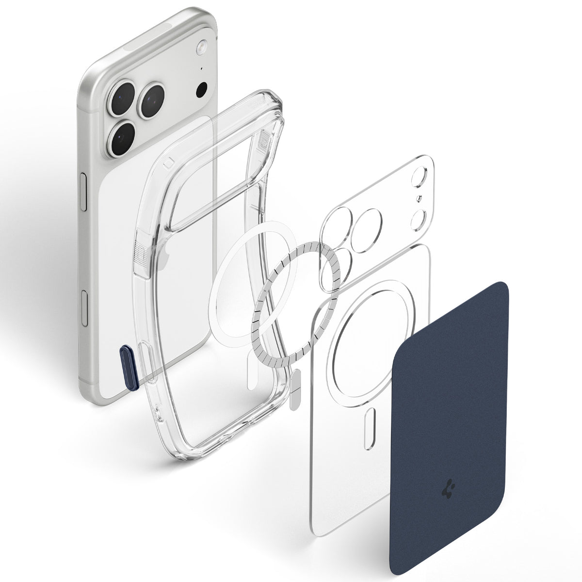 Spigen iPhone 18 Pro Max Ultra Hybrid T (MagFit) - Matte Blue - case detail 39