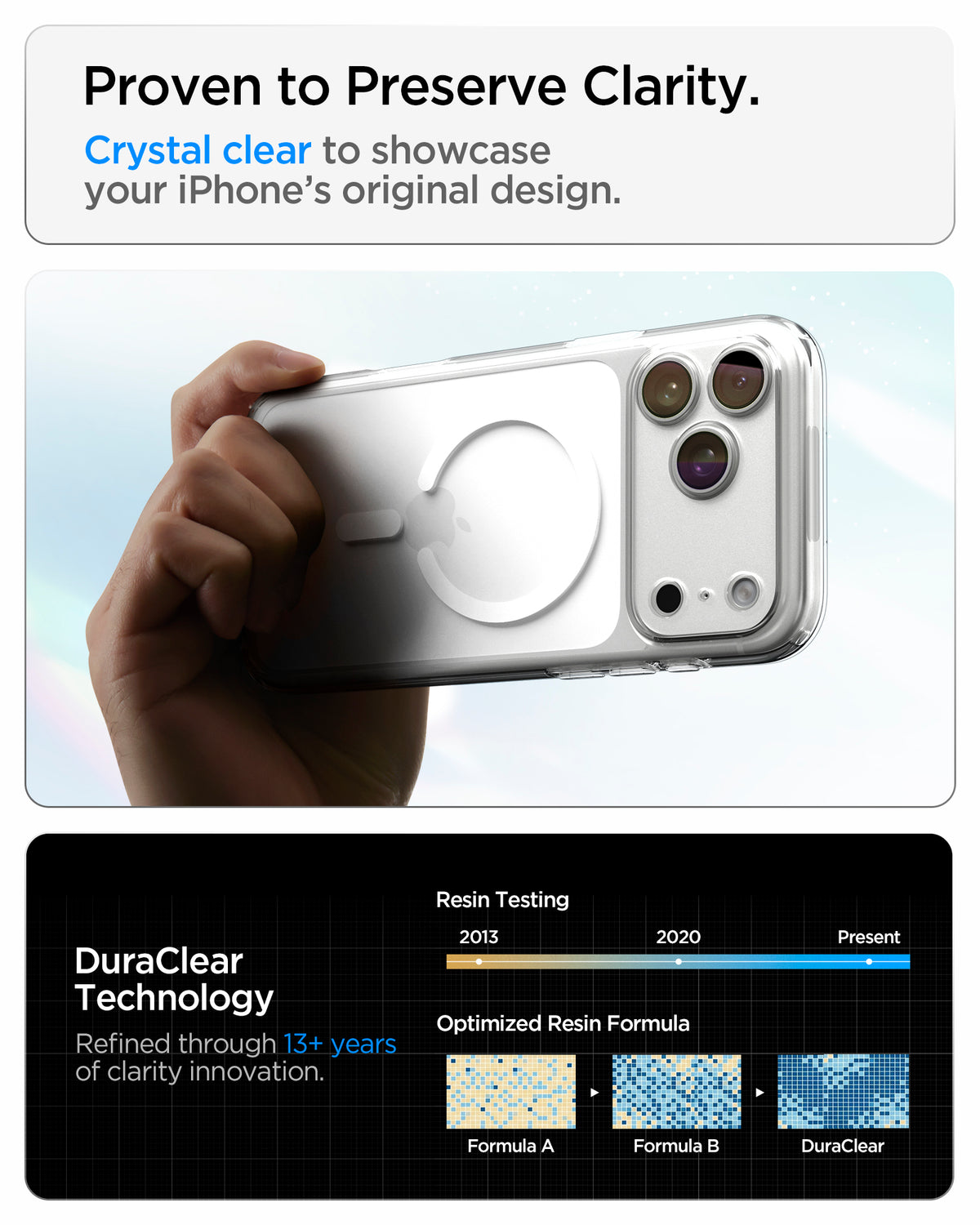 Spigen iPhone 18 Pro Ultra Hybrid (MagFit) - Clear White - feature illustration 95