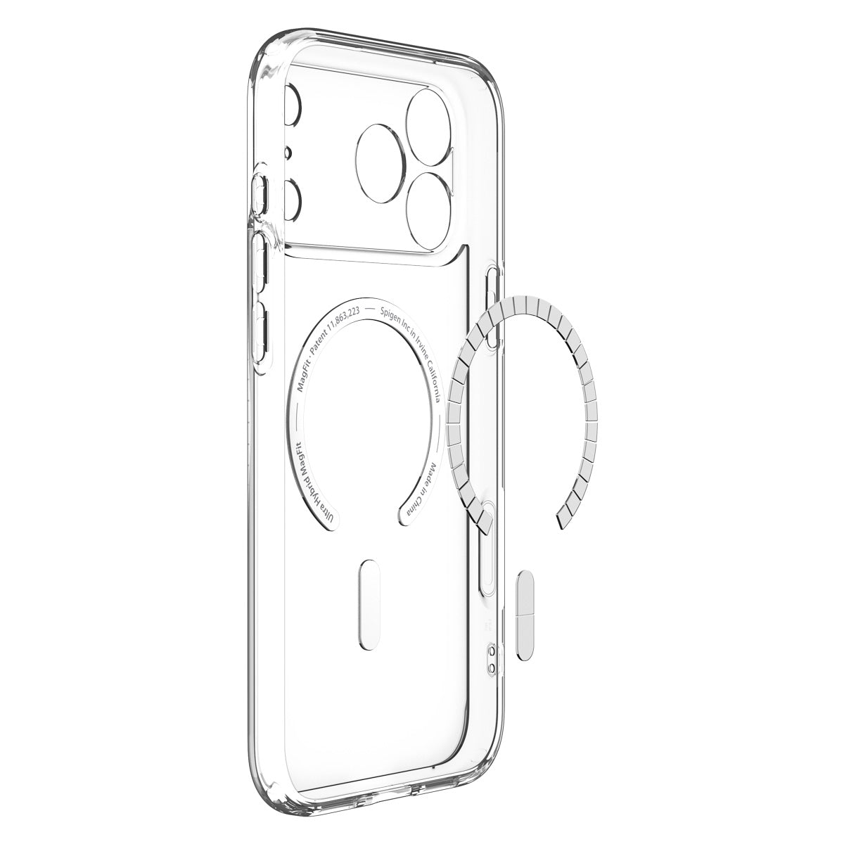 Spigen iPhone 18 Pro Max Ultra Hybrid (MagFit) - Clear Gold - case detail 26
