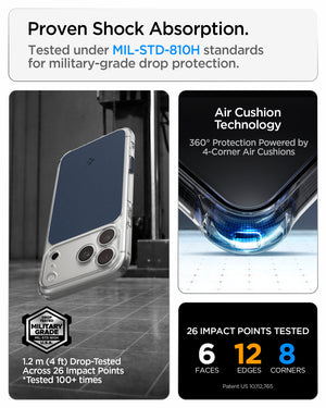 Spigen iPhone 18 Pro Ultra Hybrid T (MagFit) - Matte Blue - feature illustration 73