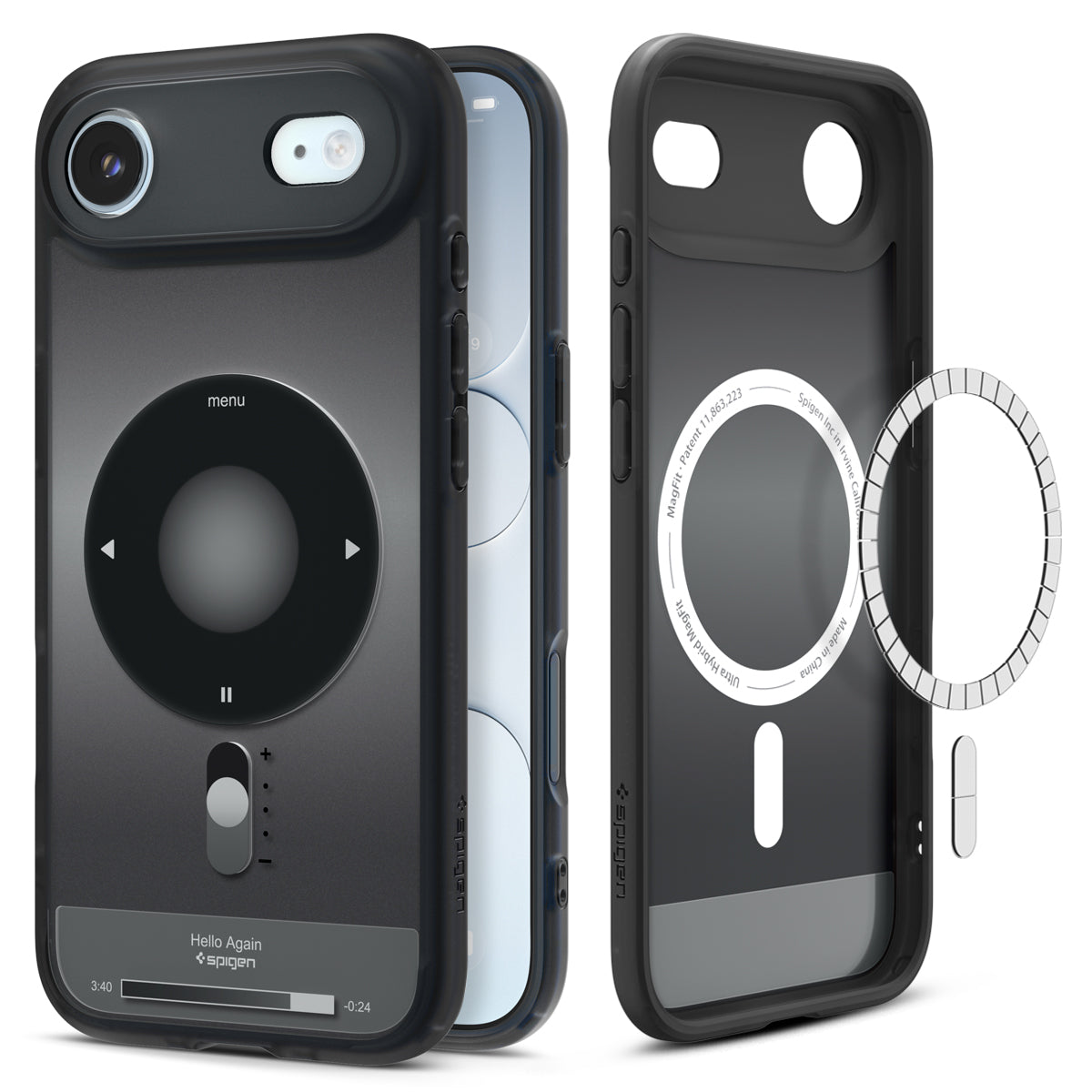 Spigen iPhone Air Ultra Hybrid Classic MagFit case - Classic Black white-background main image