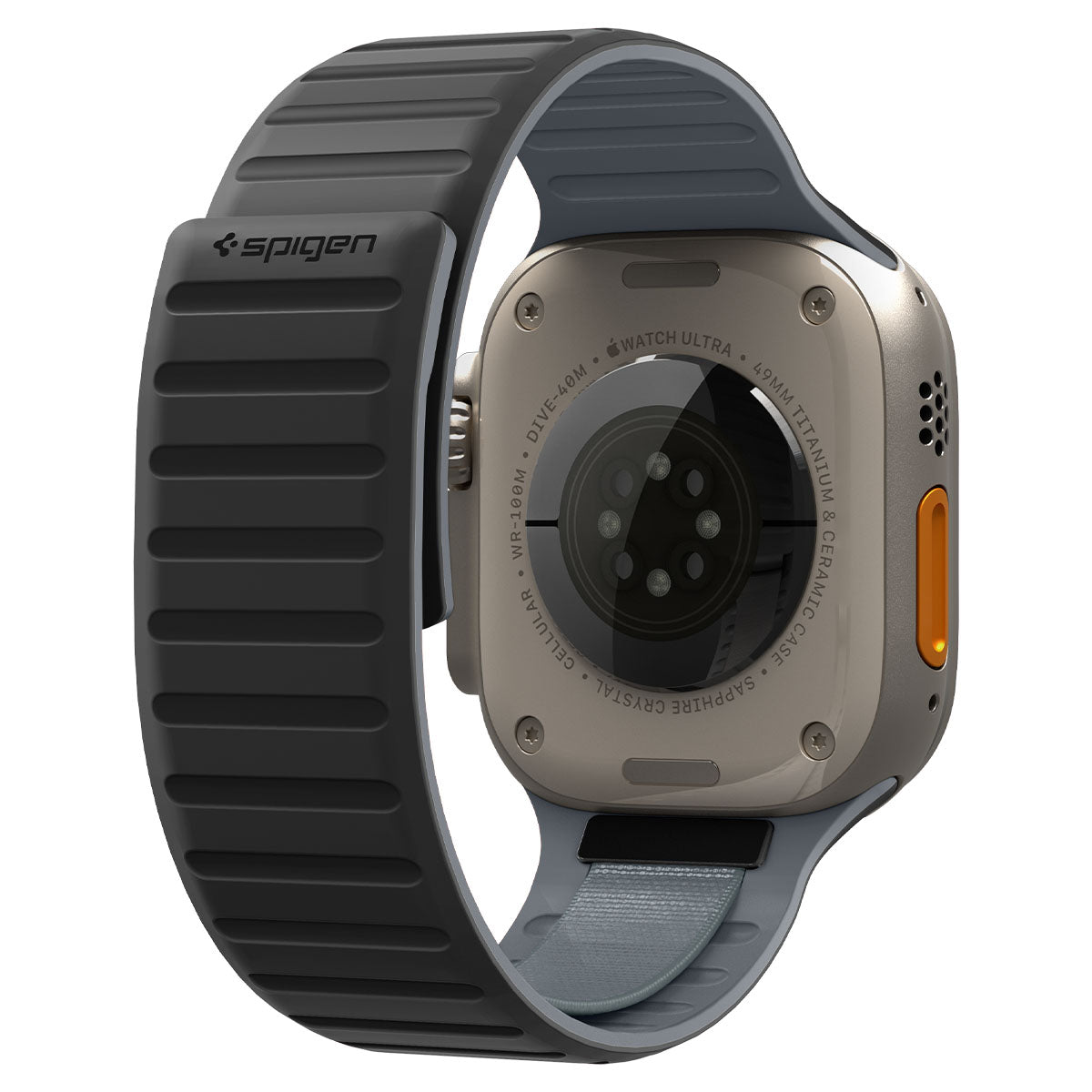 Active Black Gray Athlex Air M Apple Watch band product view 08