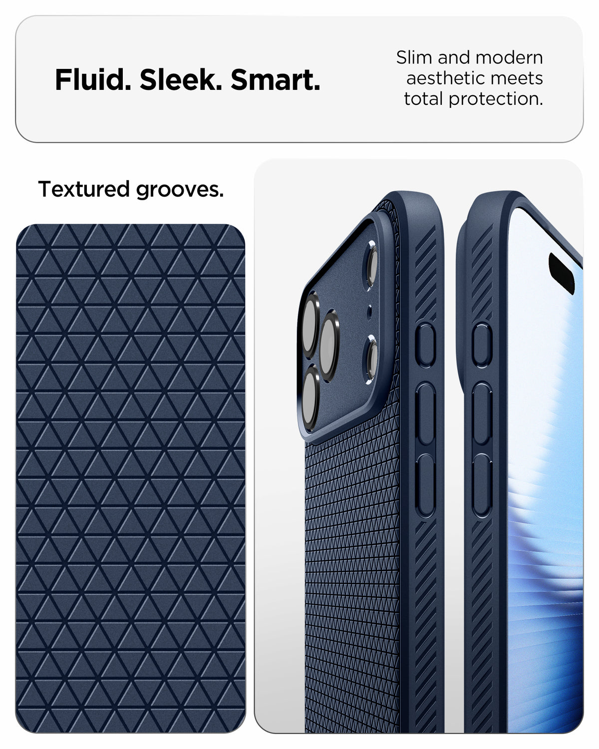 Spigen iPhone 18 Pro Max Liquid Air - Navy Blue - feature illustration 55