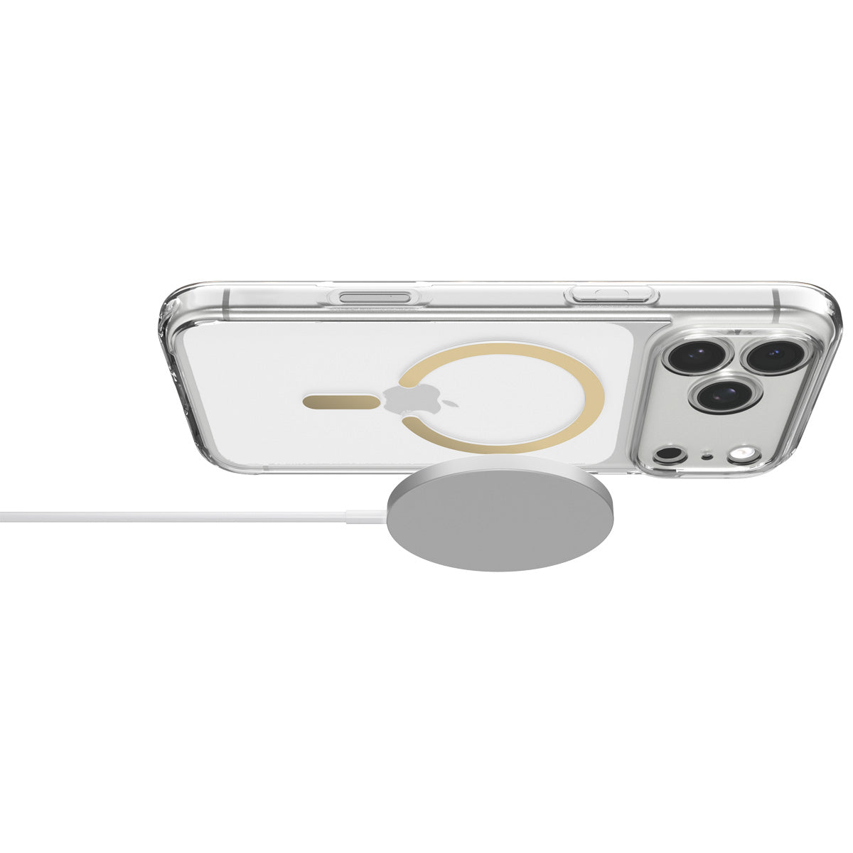Spigen iPhone 18 Pro Ultra Hybrid (MagFit) - Clear Gold - case detail 15
