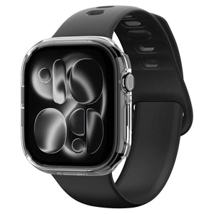 Spigen Apple Watch Series 12 42mm Thin Fit Crystal Clear – angled front view