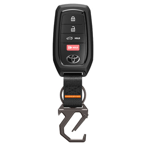 Spigen TK100 Toyota key fob front and back view