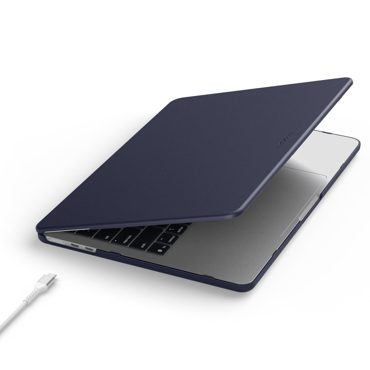 Spigen MacBook Air 13-inch M5/M4/M3/M2 Case – Nano Pop – Blueberry Navy – detail image 7