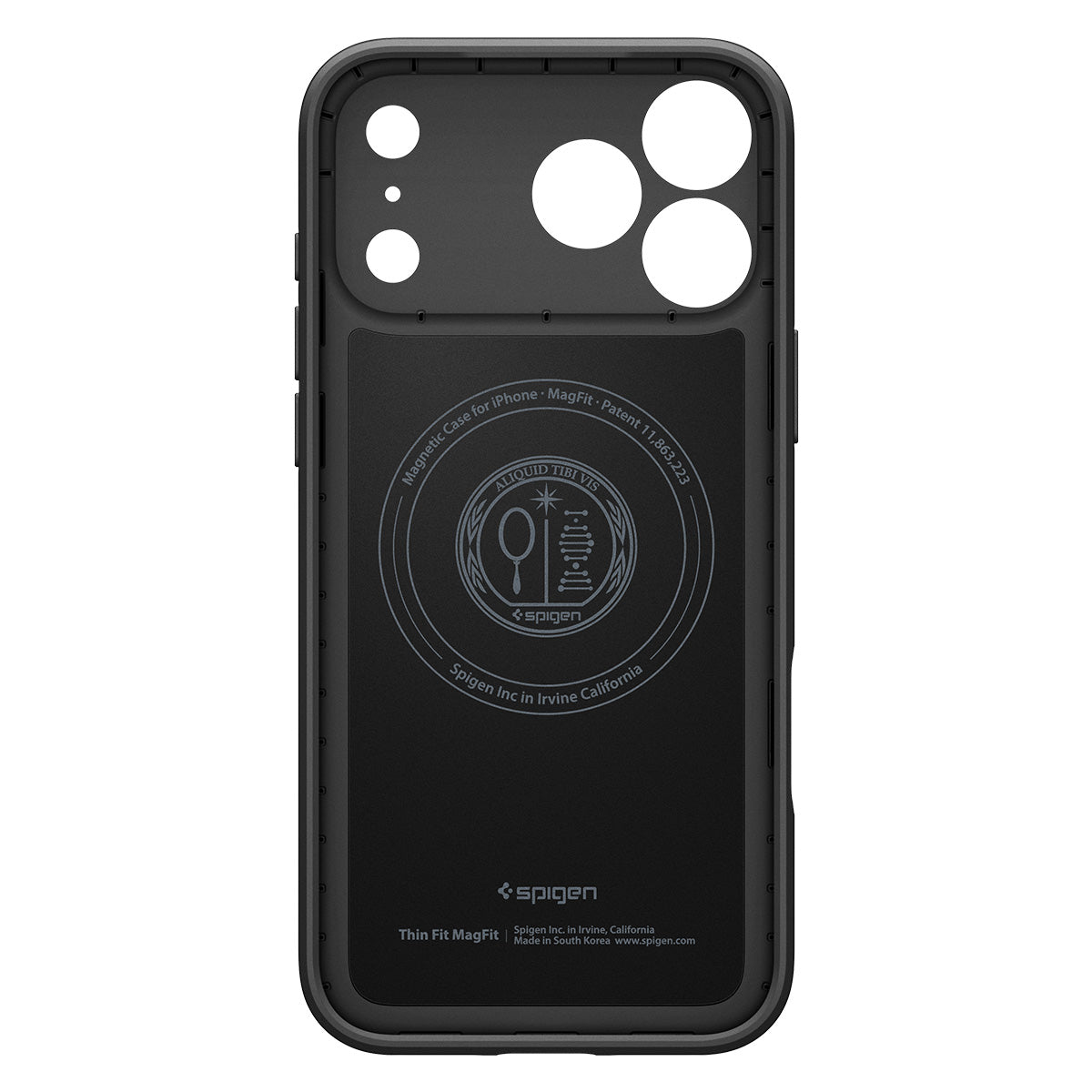Spigen iPhone 18 Pro Max Thin Fit (MagFit) - Black - case detail 7