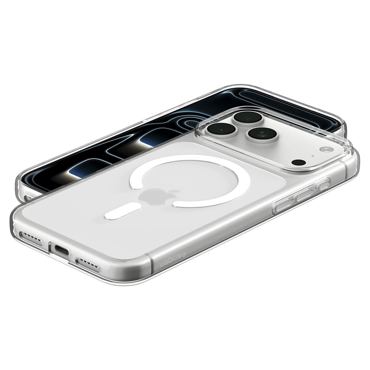 Spigen iPhone 18 Pro Liquid Crystal MagFit - Clear White - case detail 9