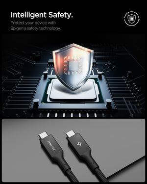 Black Spigen EB24015CC 240W USB-C cable feature 7: display and connectivity specification