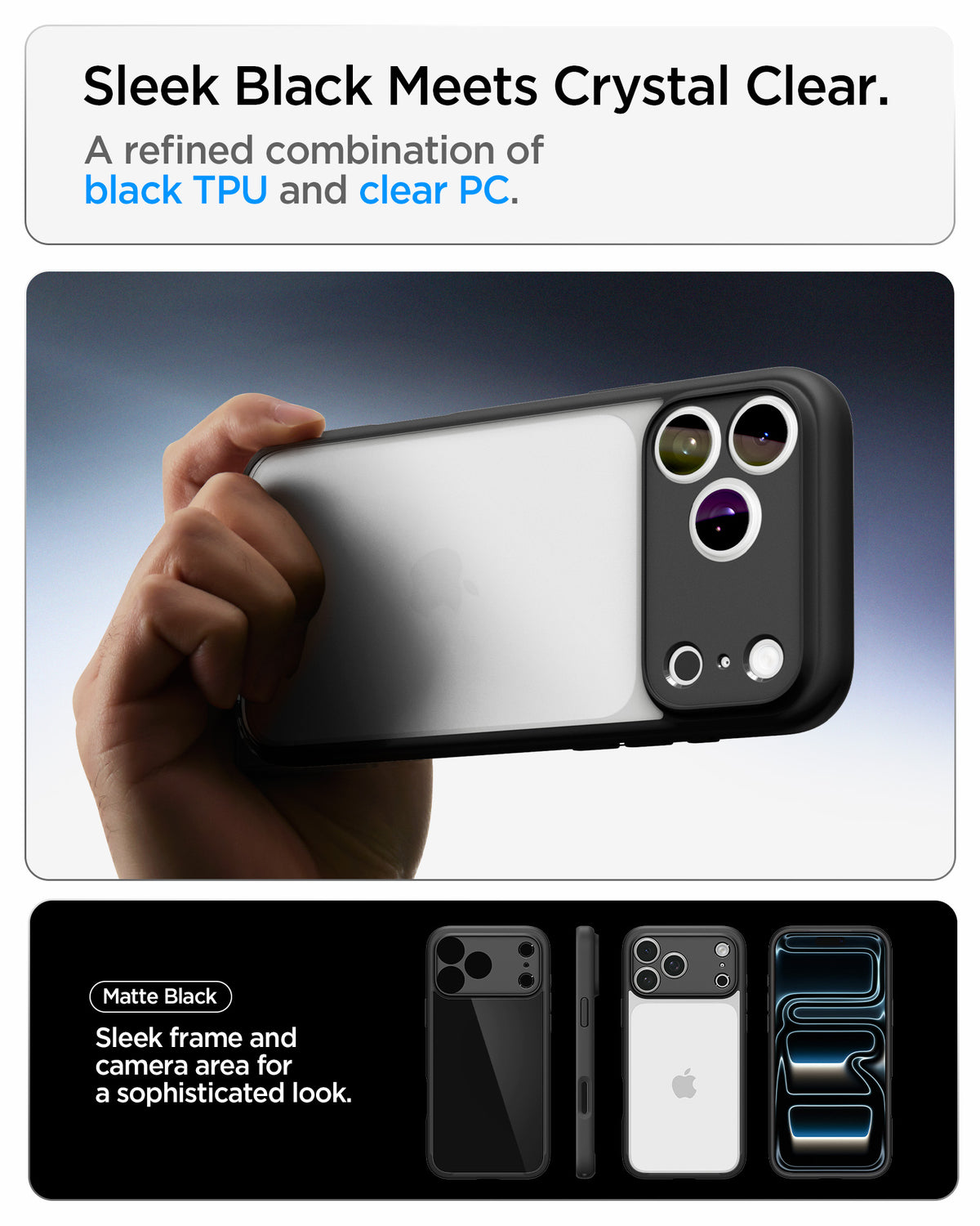 Spigen iPhone 18 Pro Max Ultra Hybrid - Matte Black - feature illustration 27