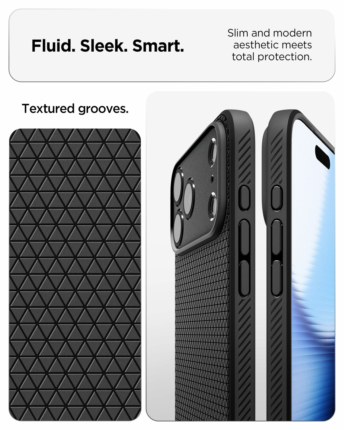 Spigen iPhone 18 Pro Liquid Air - Matte Black - feature illustration 33